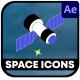 Space Exploring Icons And Titles for After Effects - VideoHive Item for Sale