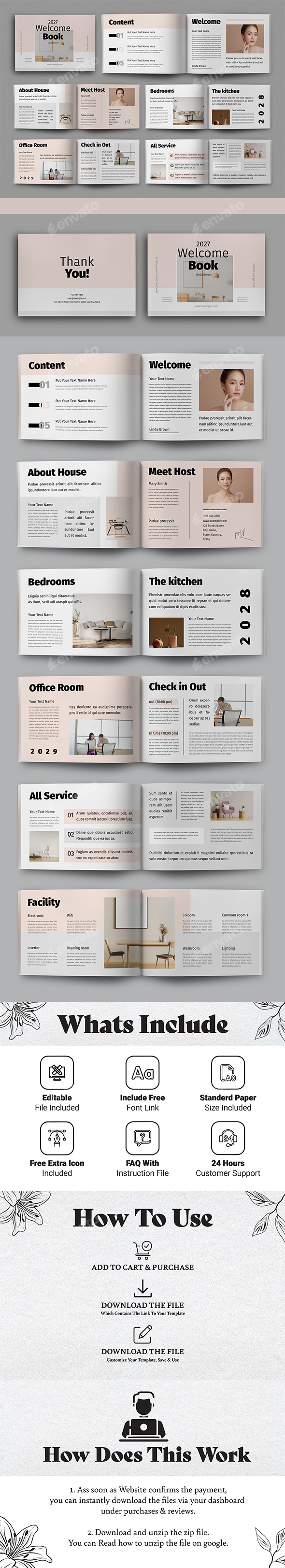 Welcome Book Layout Design