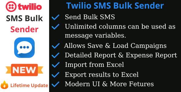 Twilio SMS Bulk Sender