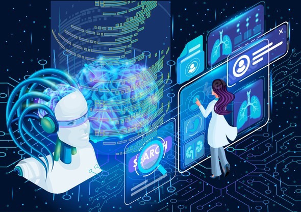 Artificial Intelligence Isometric