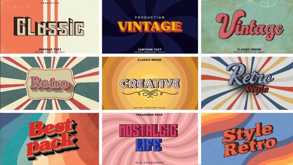 Retro Vintage Titles