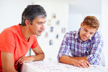 Male photographers in discussion