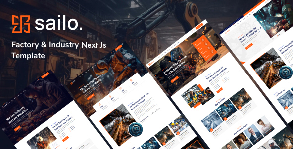 Sailo - Factory & Industry Next Js Template