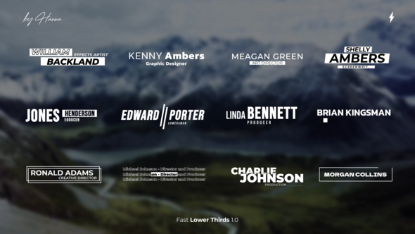Fast Lower Thirds - FCPX alt