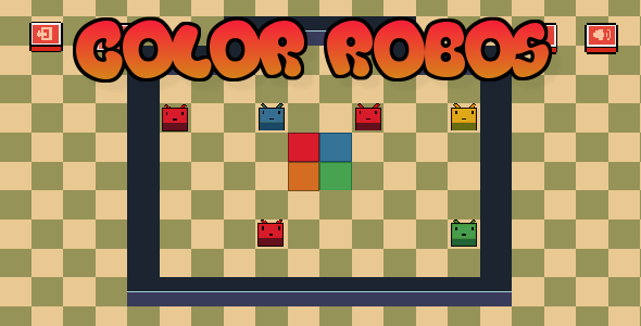 Color Robos | Logic Puzzle Game | Html5 Game | Unity