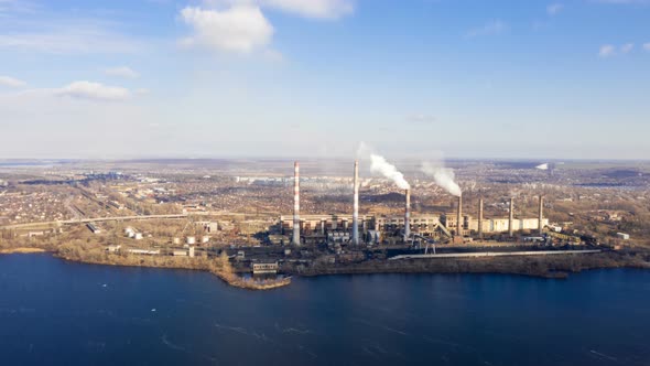 Power Plant Aerial View