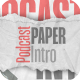 Paper Style Podcast Intro | MOGRT - VideoHive Item for Sale