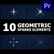 Geometric Sparks Elements | Premiere Pro MOGRT - VideoHive Item for Sale