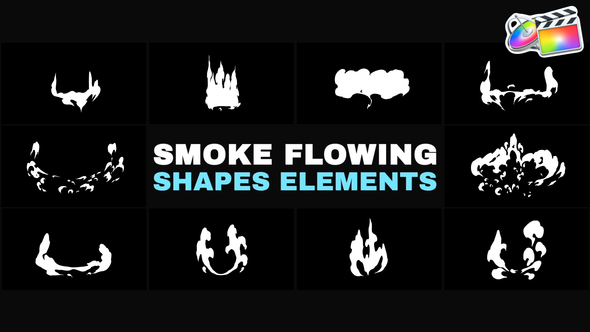 Smoke Flowing Shapes Elements | FCPX alt