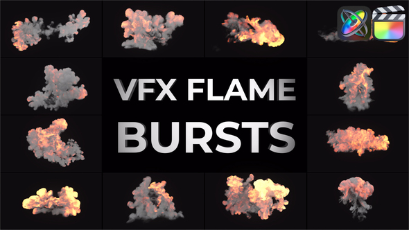 VFX Flame Bursts for FCPX alt