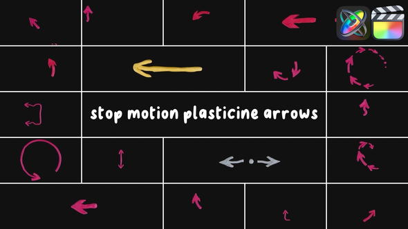 Stop Motion Plasticine Arrows for FCPX alt