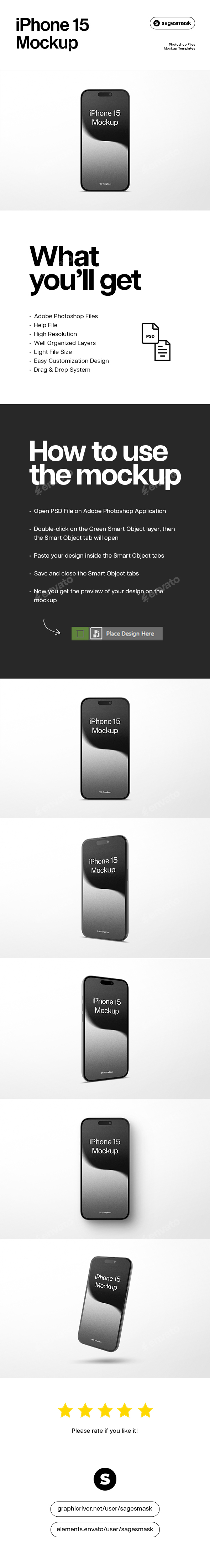 iPhone 15 Mockup