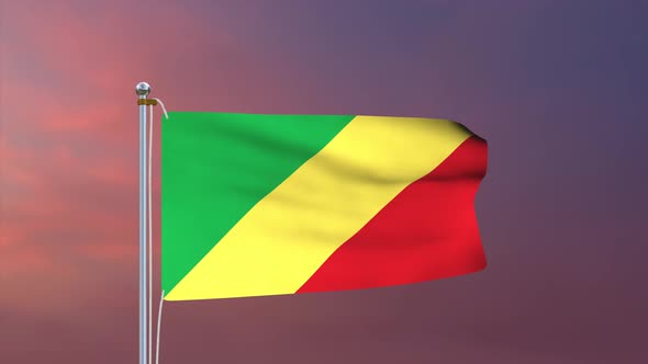 Republic Of The Congo Flag 4k