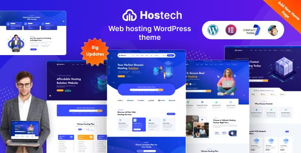 Hostech - Web hosting WordPress theme