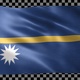 Nauru waving flag looped - VideoHive Item for Sale