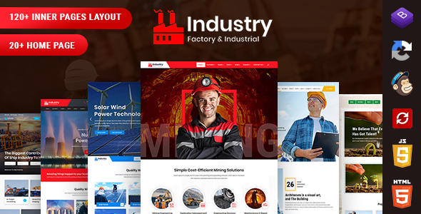 Industry - Factory & Industrial Template + RTL Ready