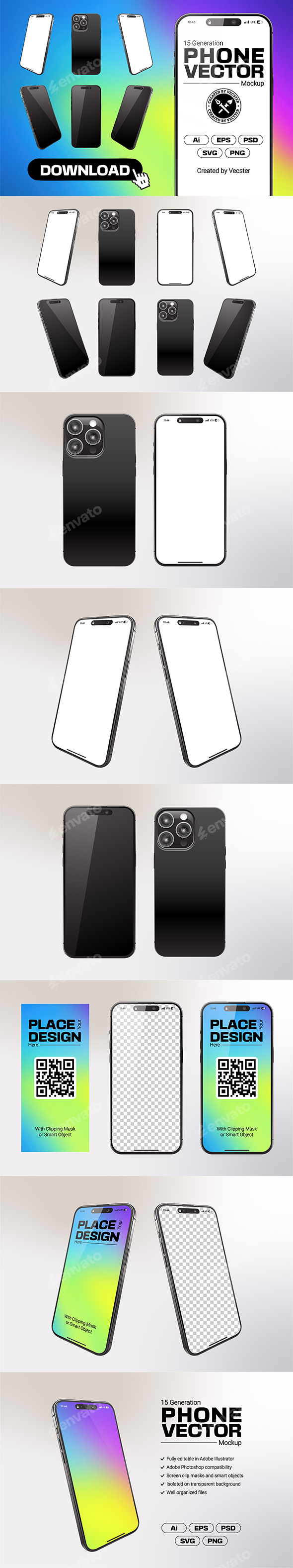 Phone Vector Mockup