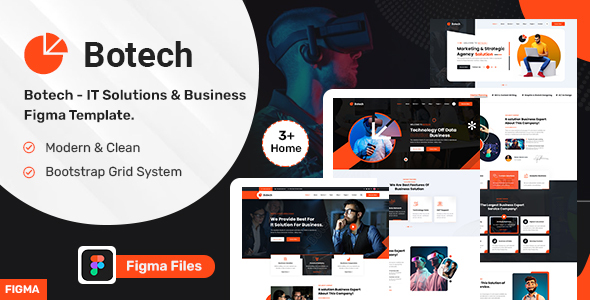 Botech - IT Solutions & Business  Figma Template.