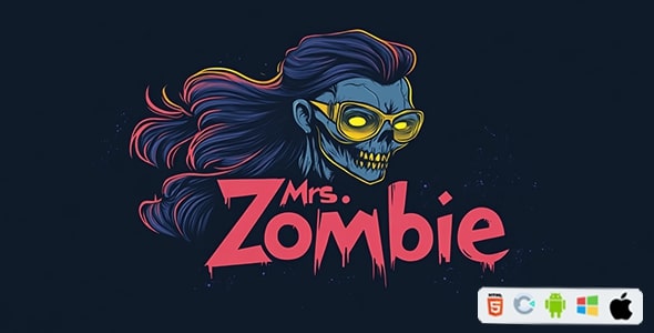 Mrs. Zombie - HTML5 Game (Construct 3) + Admob