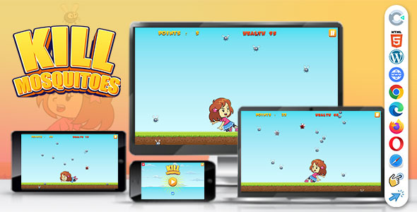 Kill Mosquitoes ( Construct | C3p | CAPX | HTML5 ) Endless Game