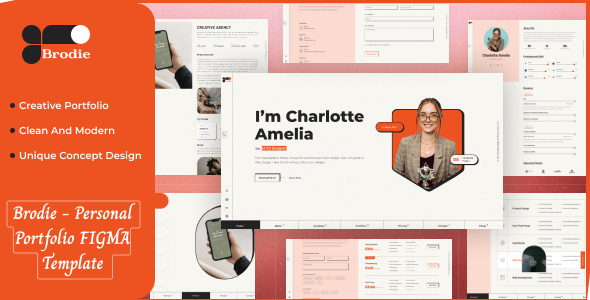 Brodie - Personal Portfolio Figma Template