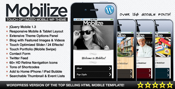 Mobilizacja - Motyw jQuery Mobile WordPress