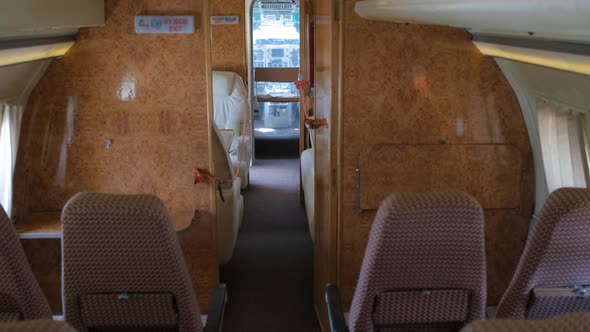 Business Class of Aircraft Cabin of the Times of the USSR