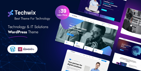 Techwix – Technology & IT Solutions WordPress Theme – 0 Sold!