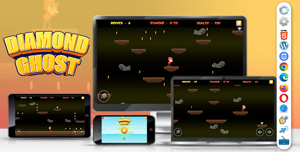 Diamond Ghost ( Construct | C3P | CAPX | HTML5 ) Single Level