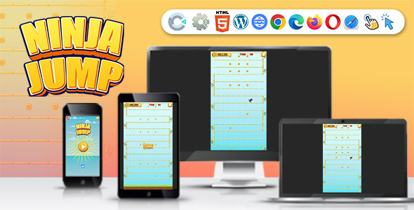 Ninja Jump ( Construct | C3P | CAPX | HTML5 ) Fun Game