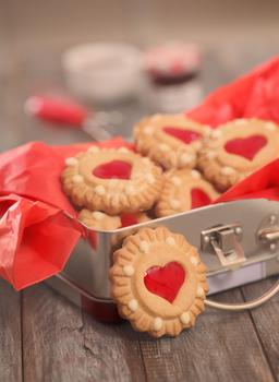 Christmas cookies in the box