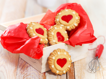 Christmas cookies in the box