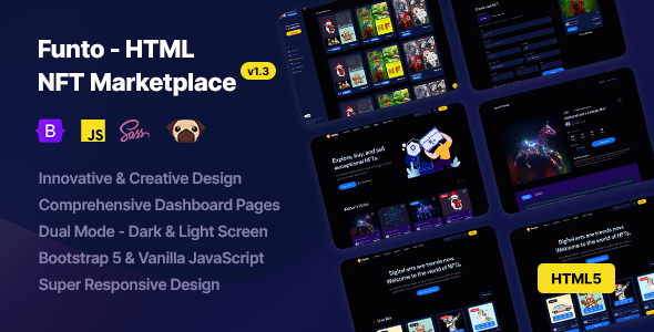 Funto - HTML NFT Marketplace