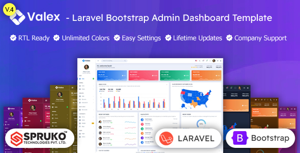 Valex – Laravel Bootstrap Admin Dashboard Template