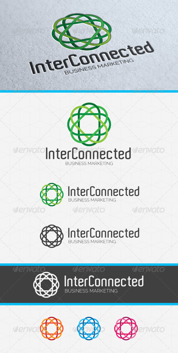 Inter Connected Logo Template