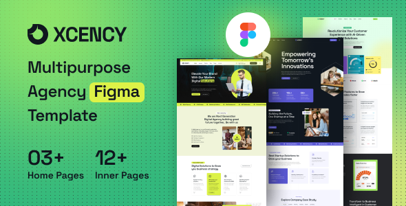 Xcency - Multipurpose Agency  Figma  Template