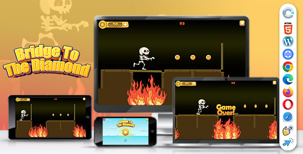 Bridge To The Diamond ( Construct | C3P | CAPX | HTML5 ) Bridge Game