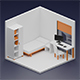 Simple Living - Low Polygon Bedroom - 3DOcean Item for Sale