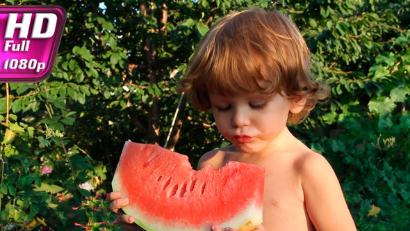 Boy And Watermelon