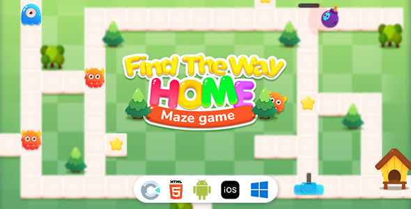 Find The Way Home Maze [ Construct 3 , HTML5 ]