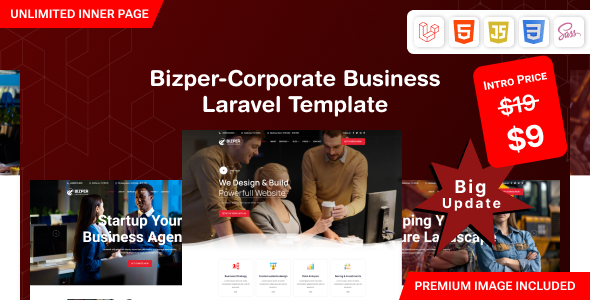 Bizper – Laravel 11 Consulting Business Template