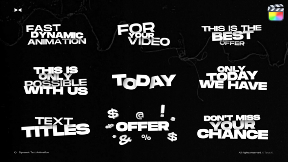 Dynamic Text Animation \ FCPX alt