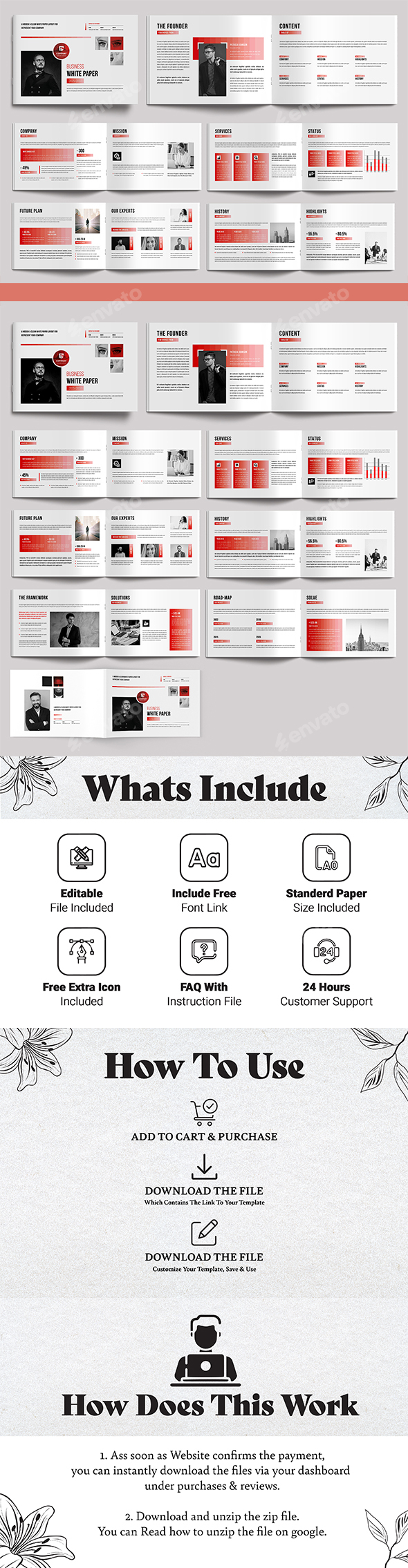 White Paper Layout Design Template