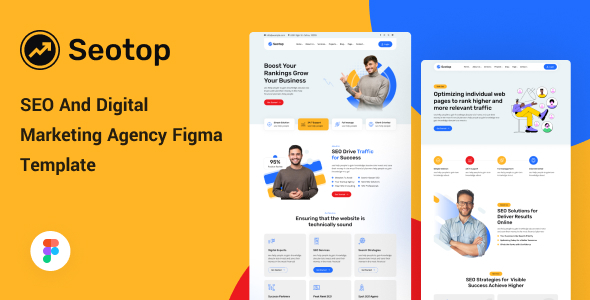 Seotop - SEO And Digital Marketing Agency Figma Template