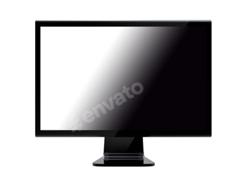 black flat smart wide TV