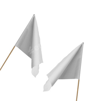 blank white flags