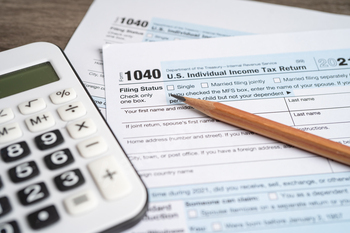 Form 1040, U.S. Individual Income Tax Return, tax forms in the U.S. tax system.