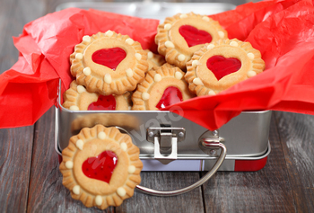 Christmas cookies in the box