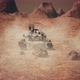 Vehicles on the ground of Mars examining rocks - VideoHive Item for Sale