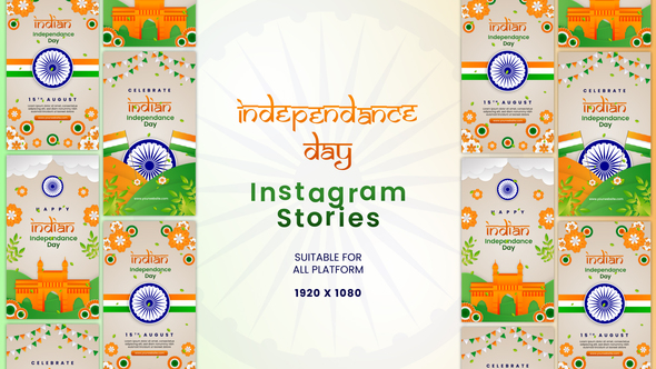 Indian Independence Day Celebration Vertical Story Template